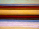 Detail of Painted Decoration on Wooden School Building for Buddhist Novices, Xieng Khuang, Laos Photographic Print by Martin Lladã³
