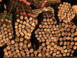 Cheroot Cigars at Market, Pyin U Lwin, Shan State, Myanmar (Burma) Photographie par Bernard Napthine