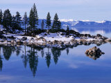 Lake Tahoe in Winter, Lake Tahoe Nevada State Park, USA Photographie par Lee Foster