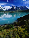 Cuernos Del Paine and Lagos Pehoe, Torres Del Paine National Park, Chile Photographic Print by Brent Winebrenner