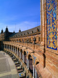 Plaza De Espana Facade, Sevilla, Andalucia, Spain Photographic Print by Christopher Groenhout Plaza De Espana Facade, Sevilla, Andalucia, Spain Photographic Print by Christopher Groenhout