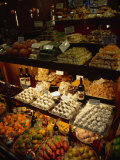 Gourmet Food and Wine on Display in Shop, Taormina, Sicily, Italy Photographic Print by Stephen Saks