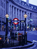 Underground Station Sign, London, United Kingdom, England Photographic Print by Christopher Groenhout