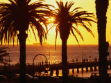 St Kilda Pier at Sunset, Melbourne, Australia Photographic Print by John Banagan