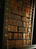Bookshelf in Long Room of Historic Trinity College, Dublin, Ireland Photographic Print by Martin Moos