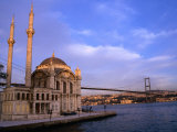 Ortakoy Camii Mosque Next to the Bosphorous River, Istanbul, Turkey Photographic Print by Simon Richmond