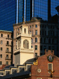 The Old State House on Court Street, Dwarfed by a Glass and Steel Skyscraper, Boston, Massachusetts Photographic Print by Richard Cummins