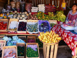 Fruit and Vegetable Shop on Roadside, Oaxaca, Mexico Photographic Print by Greg Elms