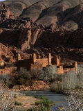 Kasbah in Gorges of Dades Valley, Dades Gorge, Morocco Photographic Print by Frances Linzee Gordon
