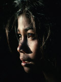 Afternoon Sunlight Profiles a Young Female Villager from the Lake Batur Region, Batur, Indonesia Photographic Print by Gregory Adams