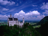 King Ludwig II's Neuschwanstein Castle and Countryside Around It, Fussen, Bavaria, Germany Photographie par Dennis Johnson
