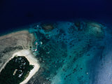 Aerial View of Green Island, Great Barrier Reef, Queensland, Australia Photographie par Richard I'Anson