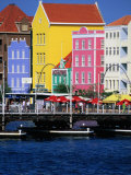 Colourful Waterfront Buildings, Willemstad, Netherlands Antilles Photographic Print by Jerry Alexander