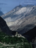 Mountains of Hunza Dwarfing Altit Fort, Altit, Pakistan Photographic Print by Richard I'Anson
