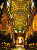 The Choir and Apse of St. Paul's Cathedral Under a Mosaic Ceiling, London, England Fotografie-Druck von Neil Setchfield