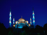 The Blue Mosque of Sultan Ahmed I and Hagia Sophia or Ayasofya, Istanbul, Istanbul, Turkey Fotografie-Druck von Izzet Keribar