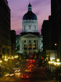 State Capitol Building at Dusk, Indianapolis, USA Photographie par Richard I'Anson