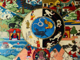 Detail of Painting at Entrance to Prayer Hall, Pemayangste Monastery, Pemayangtse, Sikkim, India Fotografisk trykk av Richard I'Anson Detail of Painting at Entrance to Prayer Hall, Pemayangste Monastery, Pemayangtse, Sikkim, India Fotografisk trykk av Richard I'Anson