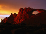 Skyline Arch at Sunset, Arches National Park, Utah, USA Photographic Print by Gareth McCormack