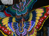 Hand-Crafted Butterfly Kites for Sale, Gianyar, Indonesia Photographic Print by Paul Beinssen