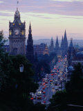 Evening Light Over Princes Street from Carlton Hill, Edinburgh, Scotland Photographie par Gareth McCormack