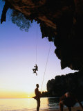 Climbers on Ton Sai Cliff, Krabi, Thailand Photographic Print by Anders Blomqvist