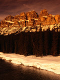 Castle Mountains along Bow Valley, Rockies, Banff National Park, Canada Photographic Print by Lee Foster
