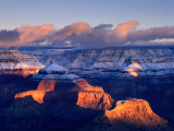 Snow Frosted Canyon Tops, Grand Canyon National Park, Arizona, USA Photographic Print by Curtis Martin