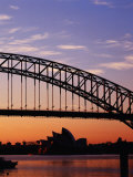 Sunrise Over Sydney Harbour Bridge and Sydney Opera House, Sydney, Australia Photographie par Richard I'Anson
