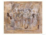 Deer & Flute Players Reproduction procédé giclée par Marta Gottfried