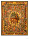 Oriental Panel with Leopard Giclee Print by John Richard