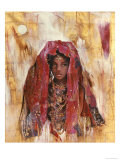 Untitled African Red Wrap Giclee Print by Marta Gottfried