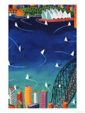 Sydney Harbour Giclee Print by Ian Tremewen