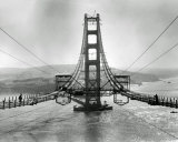 The Golden Gate Bridge During Construction Photo