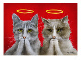 Holy Cats Reproduction procédé giclée par Will Bullas