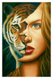 Tiger Within Pósters por Jim Warren