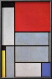 Tableau I Prints by Piet Mondrian