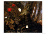 Underbrush with Animals, Uffizi Gallery, Florence Giclee Print by Otto Marseus Van Schrieck