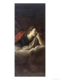Angel, Painted by Domenico Fetti, Conserved at the Galleria Estense in Modena Giclée-tryk af Domenico Fetti