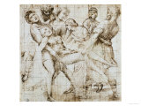 Preparatory Drawing for the Baglioni Altarpiece Giclee Print by Raphael 