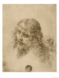 Head of the Redeemer, Drawing, Galleries of the Academy, Venice reproduction procédé giclée par Leonardo da Vinci 