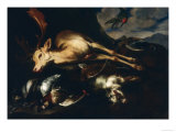 Game with Deer, Goat and Birds, Palatine Gallery, Florence Giclee Print