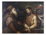 Christ Before Caiaphas, Conserved at the Galleria Estense in Modena Giclee Print by Niccolo Frangipane