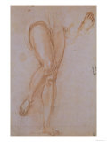 Study of Legs for St. Michael the Archangel Displayed in the Uffizi Gallery reproduction procédé giclée par Jacopo da Carucci Pontormo