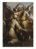 Abraham and the Three Angels, Conserved at the Galleria Estense in Modena Giclee Print by Giovanni Donducci