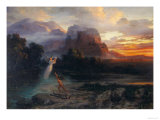 The Death of Buonconte of Montefeltro, Modern Art Gallery, Pitti Palace, Florence Giclee Print by Gabriele Smargiassi