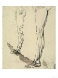 Study of Legs, Drawing, Royal Library, Windsor Giclee Print by Leonardo da Vinci 