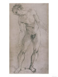 Study of a Male Figure for the 'Deposition' in the Church of Santa Felicita in Florence reproduction procédé giclée par Jacopo da Carucci Pontormo