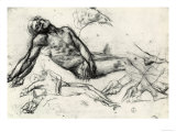 Jesus Being Placed in the Sepulchre Preserved in the Gallery of the Uffizi Giclee Print by Jacopo da Carucci Pontormo
