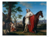 Cimabue and Giotto, Modern Art Gallery, Pitti Palace, Florence reproduction procédé giclée par Giuseppe Sabatelli